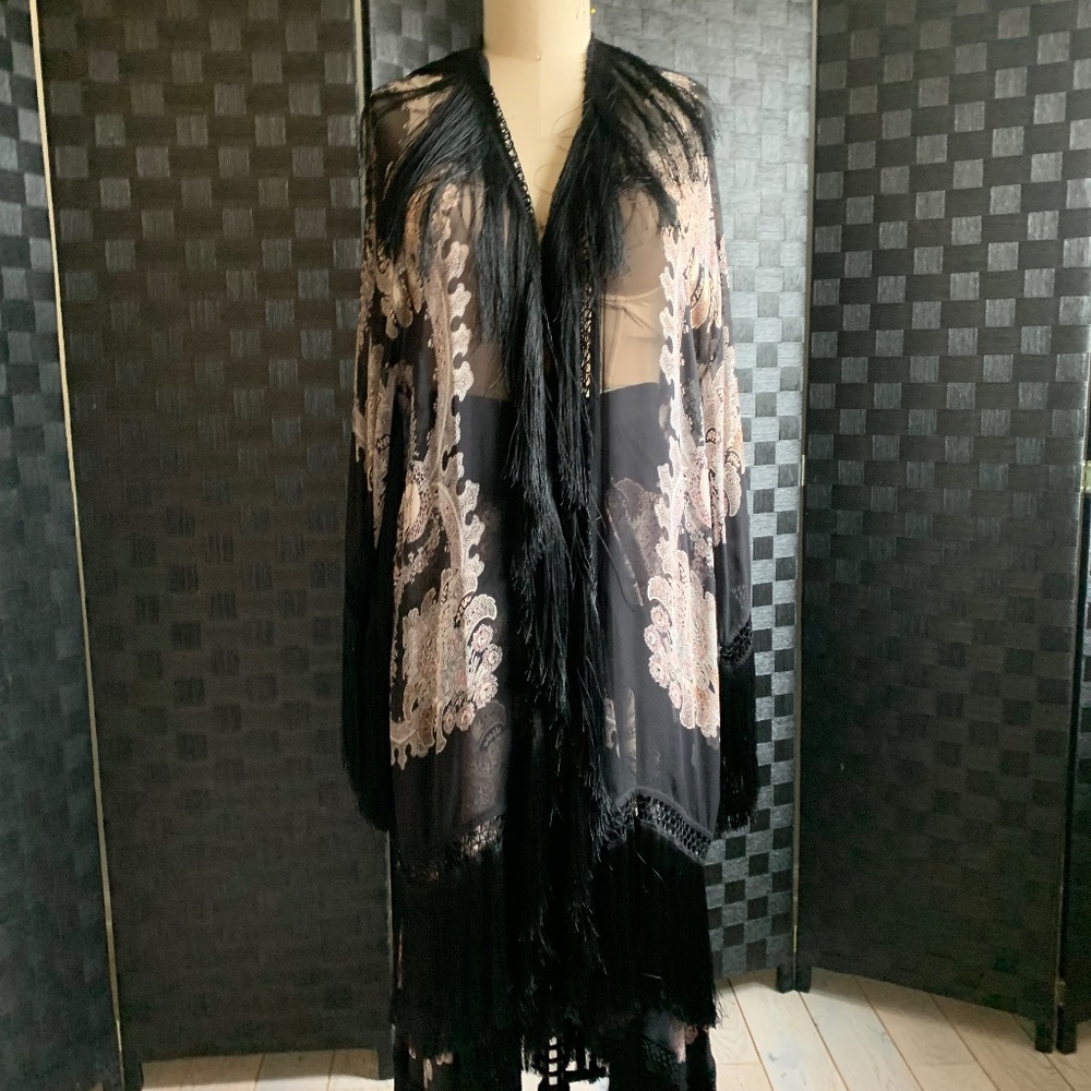 Etro Milano Long Skirt and Kimono Style Jacket, size 46
